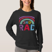 T-shirt Third 3rd Grade Rainbow Back to School Teacher Tea (Devant)