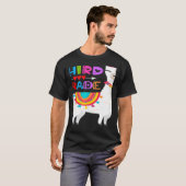 T-shirt Third 3rd Grade Teacher No Prob Llama First Day Gi (Devant entier)