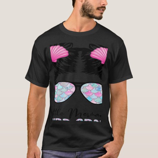 T-shirt Third Grade Mermaid Messy Bun Back To School Tie D (Devant)