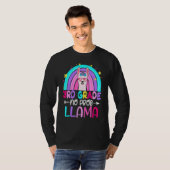 T-shirt Third Team 3rd Grade Teacher Rainbow No Prob Llama (Devant entier)