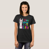 T-shirt Third Team 3rd Grade Teacher Rainbow No Prob Llama (Devant entier)
