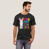 T-shirt Third Team 3rd Grade Teacher Rainbow No Prob Llama (Devant entier)