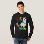 T-shirt Third Team 3rd Grade Teacher Rainbow No Prob Llama (Devant entier)