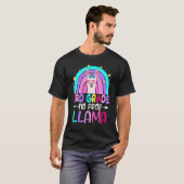 T-shirt Third Team 3rd Grade Teacher Rainbow No Prob Llama (Devant entier)