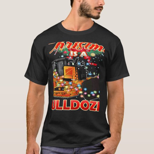 T-shirt This Christmas All I Want is a Bulldozer Xmas (Devant)
