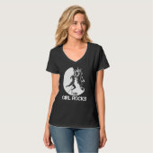 T-shirt This Girl Rocks Rock Climbing Boulder Carabiner Cl (Devant entier)