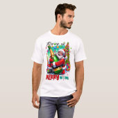 T-shirt This Is As Merry As I Get – Santa with Champagne (Devant entier)