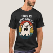T-shirt This Is Boo Sheet Ghost Retro Halloween Costume Me (Devant)