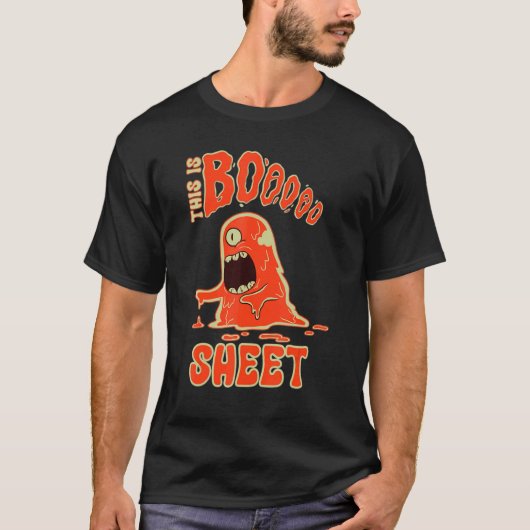 T-shirt This Is Boo Sheet Ghost Retro Halloween Costume Me (Devant)