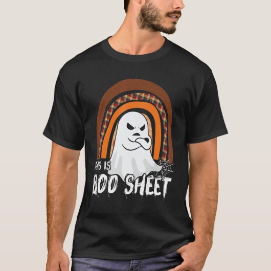 T-shirt This is boo sheet ghost retro halloween costume me (Devant)