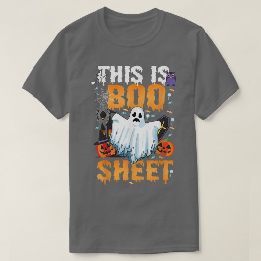 T-shirt This is BOO Sheet T Ghost funny Halloween Costume  (Design devant)