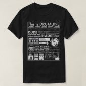 T-shirt This Is Drumline - Funny Drum Line Sayings _ Memes (Design devant)