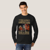 T-shirt This is How Americans Take a Knee Flag Veteran (Devant entier)
