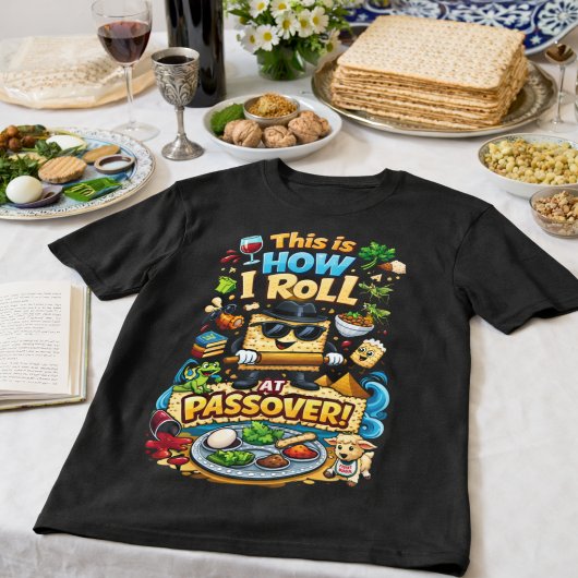 T-shirt This Is How I Roll at Passover Funny Matzah
