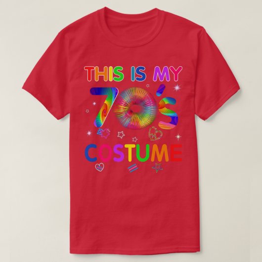T-shirt This is My 70s Costume Funny Groovy Peace Hallowee (Design devant)