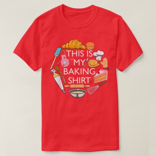 T-shirt This Is My Baking Funny Pastry Hobby Chef  (Design devant)