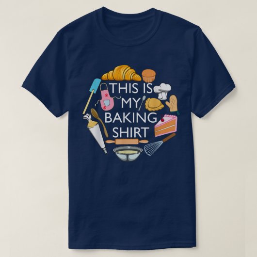 T-shirt This Is My Baking Funny Pastry Hobby Chef  (Design devant)