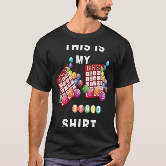 T-shirt This Is My Bingo  Funny Bingo (Devant)