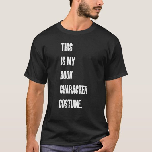 T-shirt This Is My Book Character Costume Reading Reader B (Devant)