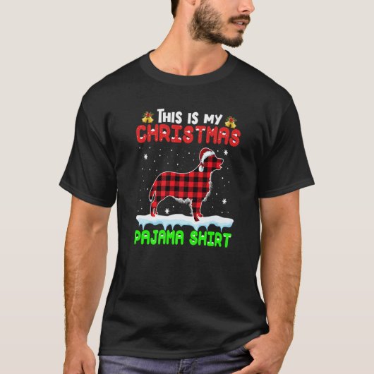 T-shirt This Is My Christmas Pajama  Golden Retriever Dog (Devant)