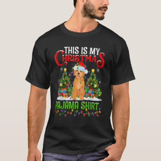 T-shirt This Is My Christmas Pajama Goldendoodle Dog Chris