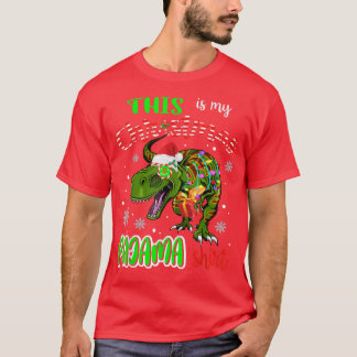 T-shirt This Is My Christmas Pajama Santa TRe Xmas Light F