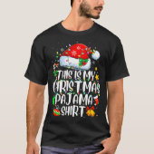 T-shirt This Is My Christmas Pajama Shirt Funny Xmas Pjs M (Devant)