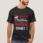 T-shirt This Is My Christmas Pajama Shirt Funny Xmas Pjs M (Devant)
