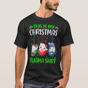 T-shirt This Is My Christmas Pajama Shirt Xmas Cats Funny