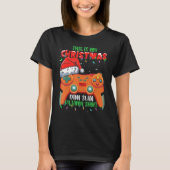 T-shirt This Is My Christmas Video Game Controller Dim Sum (Devant)