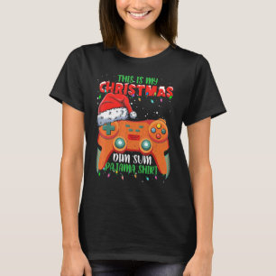 T-shirt This Is My Christmas Video Game Controller Dim Sum