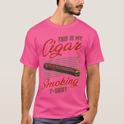 T-shirt This Is My Cigar Smoking Funny Smoker (Devant)