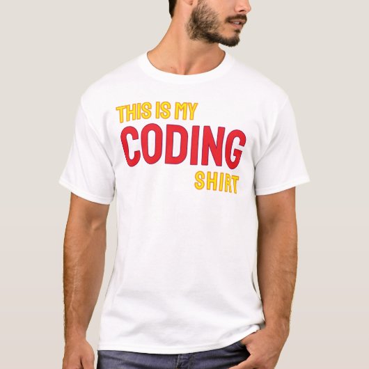 T-shirt This is my coding shirt (Devant)