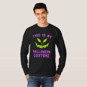 T-shirt This Is My Halloween Costume With Scary Pumpkin Fa (Devant entier)