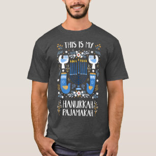 T-shirt This is My Hanukkah Pajamakah Jewish Cottagecore P