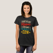 T-shirt This Is My Human Costume Im Really A Cow 2 (Devant entier)