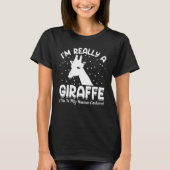 T-shirt This Is My Human Costume I'm Really A Giraffe Anim (Devant)