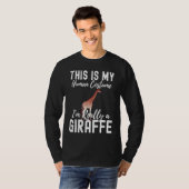T-shirt This Is My Human Costume I'm Really A Giraffe Anim (Devant entier)