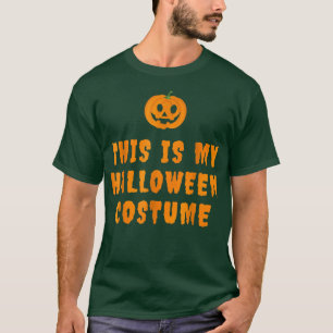 T-shirt This is my lazy halloween costume with Jack o Lant