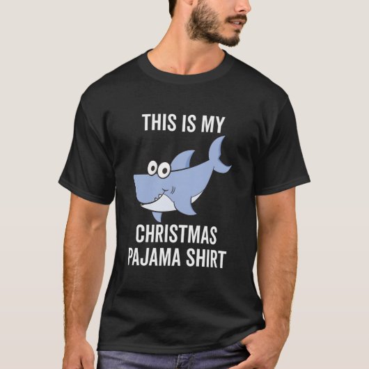 T-shirt This Is My Pajama Shark (Devant)