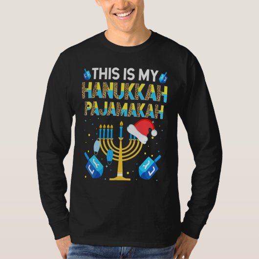 T-shirt This Is My Pajamakah Hanukkah Pajama (Devant)