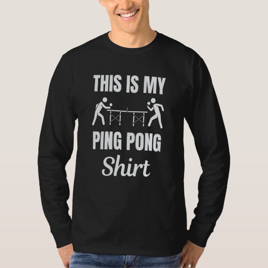 T-shirt This Is My Ping Pong for a Ping Pong Player (Devant)