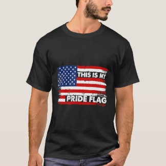 T-shirt This Is My Pride Flag Usa American 4Th Of July Pat