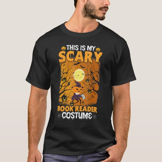 T-shirt This Is My Scary Book Reader Costume (Devant)
