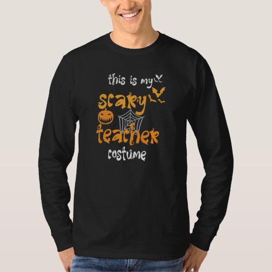 T-shirt This is my scary teacher costume halloween   (Devant)
