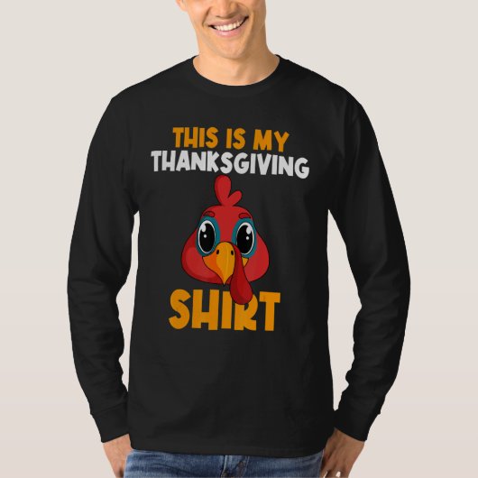 T-shirt This Is My Thanksgiving  Happy Turkey Day Thanksgi (Devant)