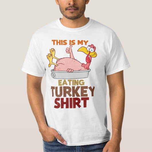 T-shirt This Is My Turkey Eating Shirt – Funny Thanksgivin (Devant)