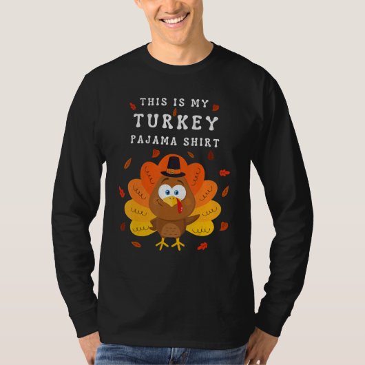 T-shirt This is My Turkey Pajama Tees  Pajamas Matching Fa (Devant)