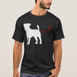 T-shirt This Is My Valentine Pajama Jack Russell Terrier D