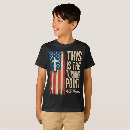 T-shirt This Is The Turning Int Patriotic Faith Usa (Devant entier)